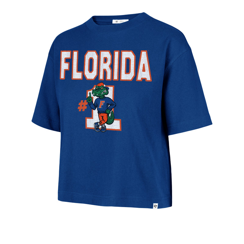 FLORIDA GATORS FIRST RANK '47 FOUNDATION CROP TEE WOMENS