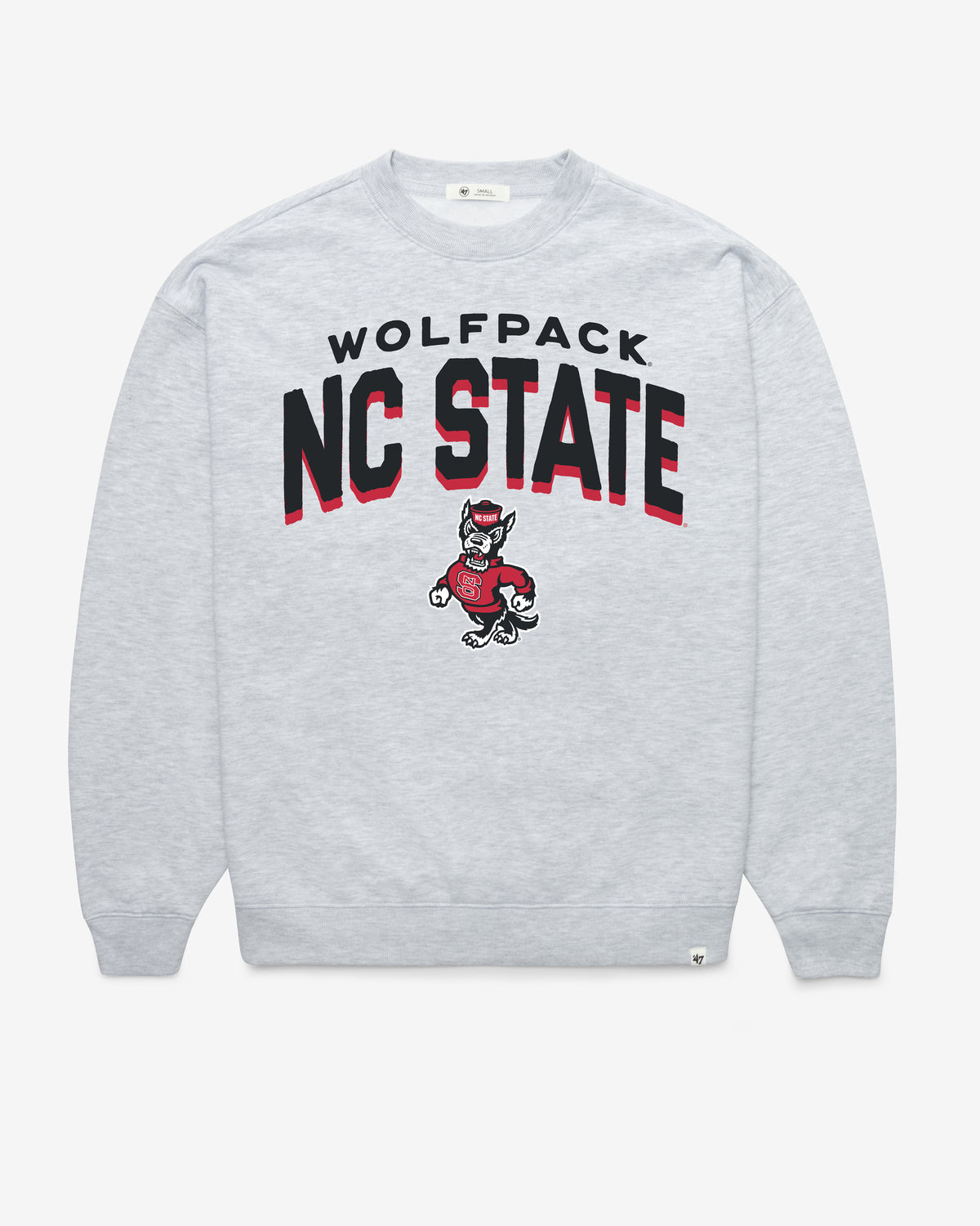 NORTH CAROLINA STATE WOLFPACK CAMPUS ARCH CLOUD '47 OVERSIZED CREW WOMENS