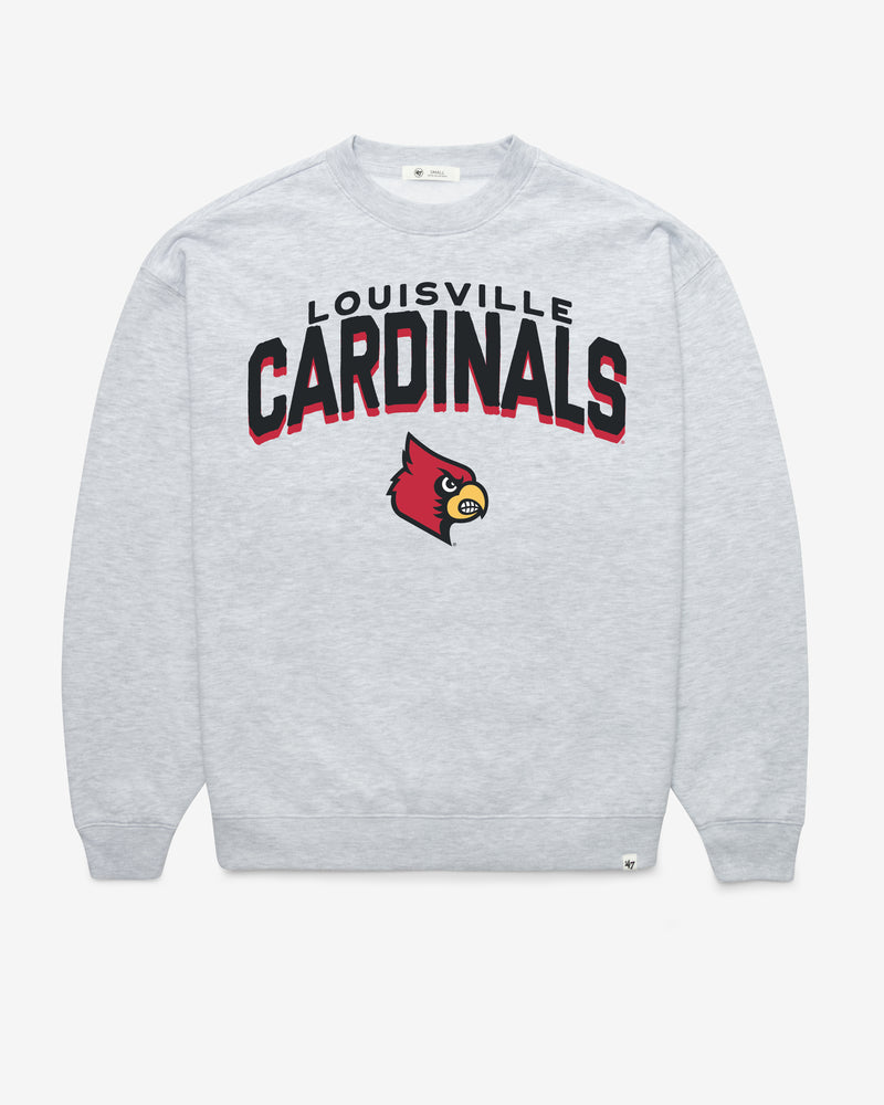 LOUISVILLE CARDINALS CAMPUS ARCH CLOUD '47 OVERSIZED CREW WOMENS