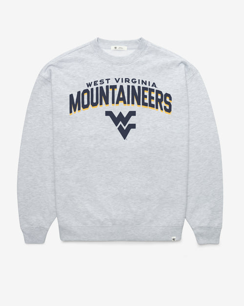 WEST VIRGINIA MOUNTAINEERS CAMPUS ARCH CLOUD '47 OVERSIZED CREW WOMENS