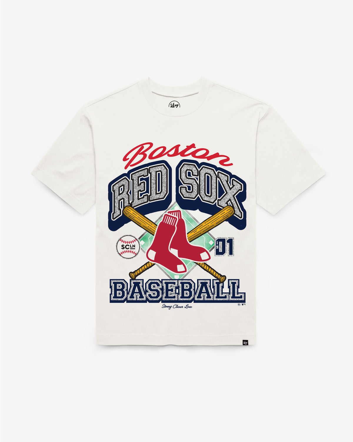 BOSTON RED SOX STONEY CLOVER LANE X '47 FOUNDATION TEE WOMENS