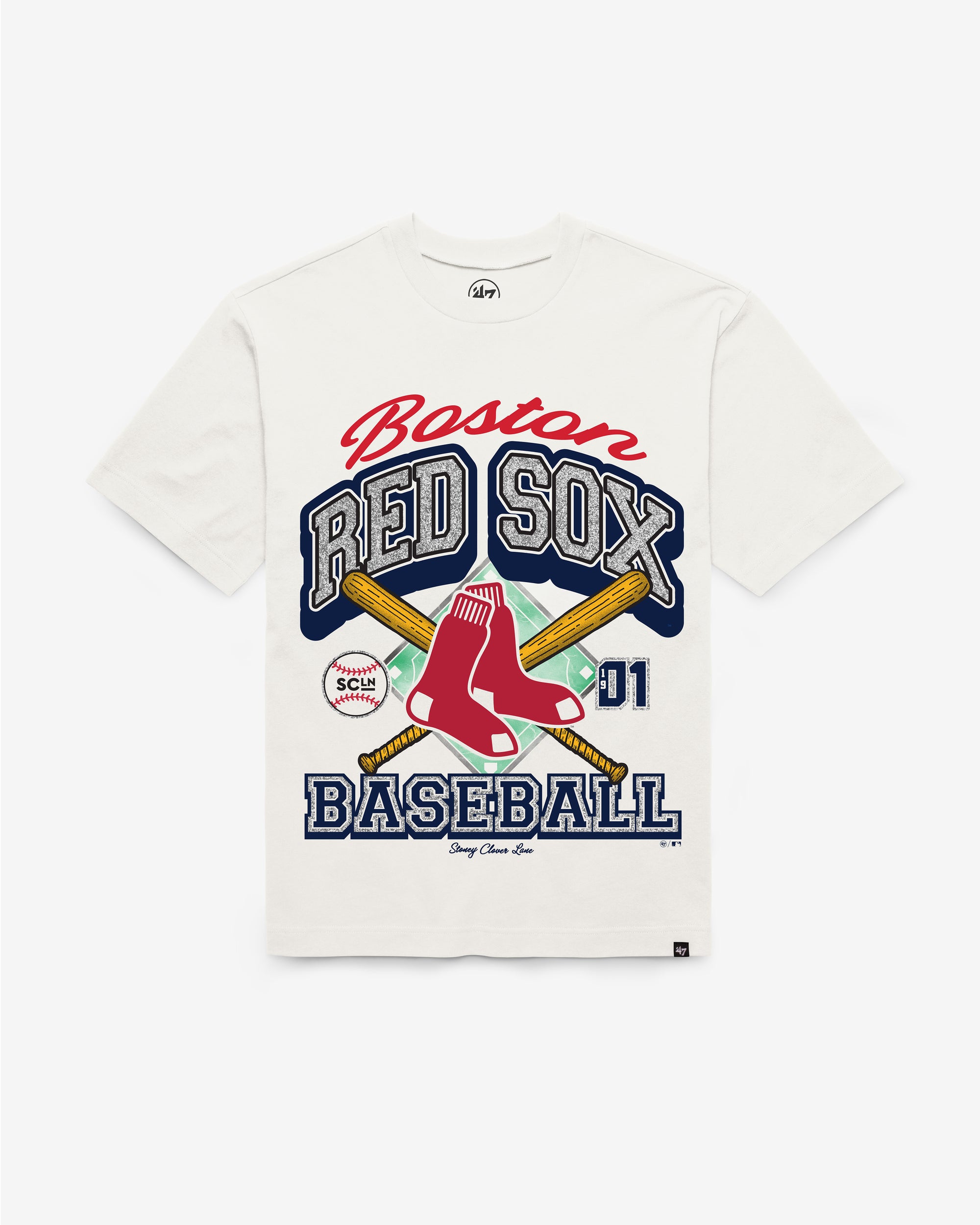 BOSTON RED SOX STONEY CLOVER LANE X '47 FOUNDATION TEE WOMENS