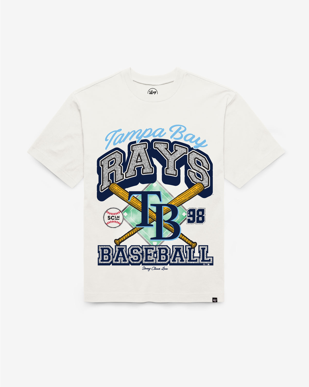 TAMPA BAY RAYS STONEY CLOVER LANE X '47 FOUNDATION TEE WOMENS