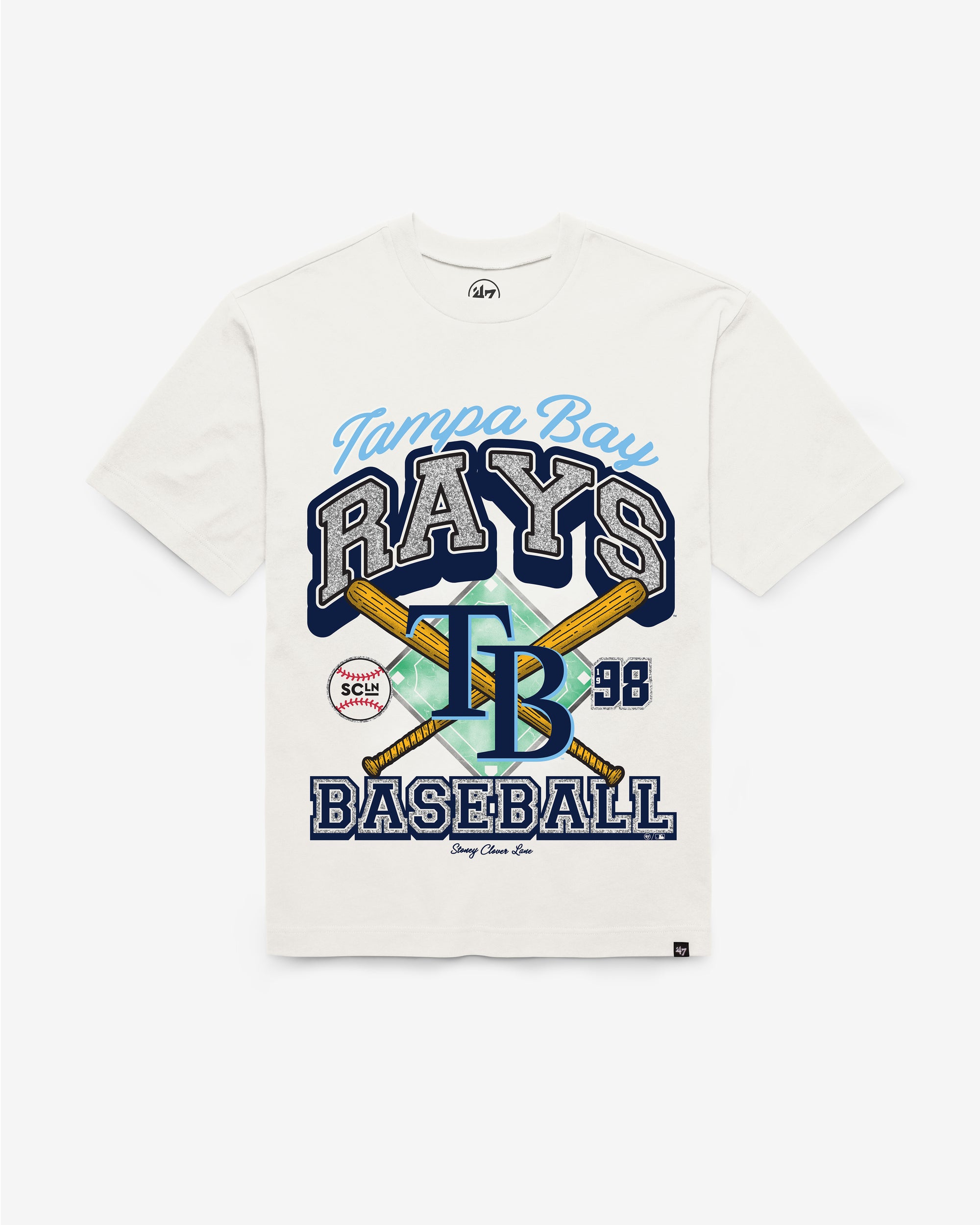 TAMPA BAY RAYS STONEY CLOVER LANE X '47 FOUNDATION TEE WOMENS