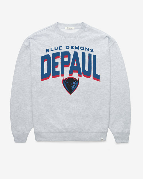 DEPAUL BLUE DEMONS CAMPUS ARCH '47 CLOUD OVERSIZED CREW WOMENS