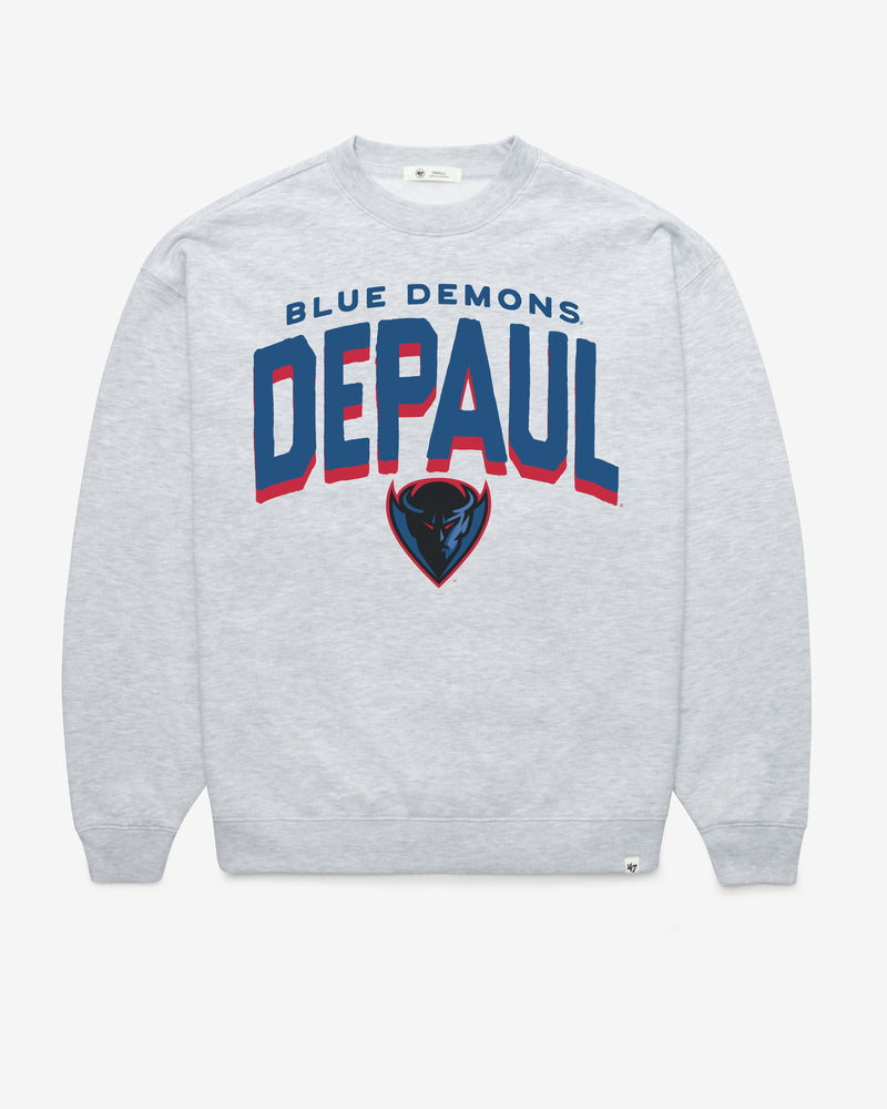 DEPAUL BLUE DEMONS CAMPUS ARCH '47 CLOUD OVERSIZED CREW WOMENS