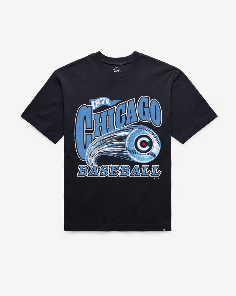 CHICAGO CUBS CITY CONNECT GAME WORN CURVE '47 FOUNDATION TEE