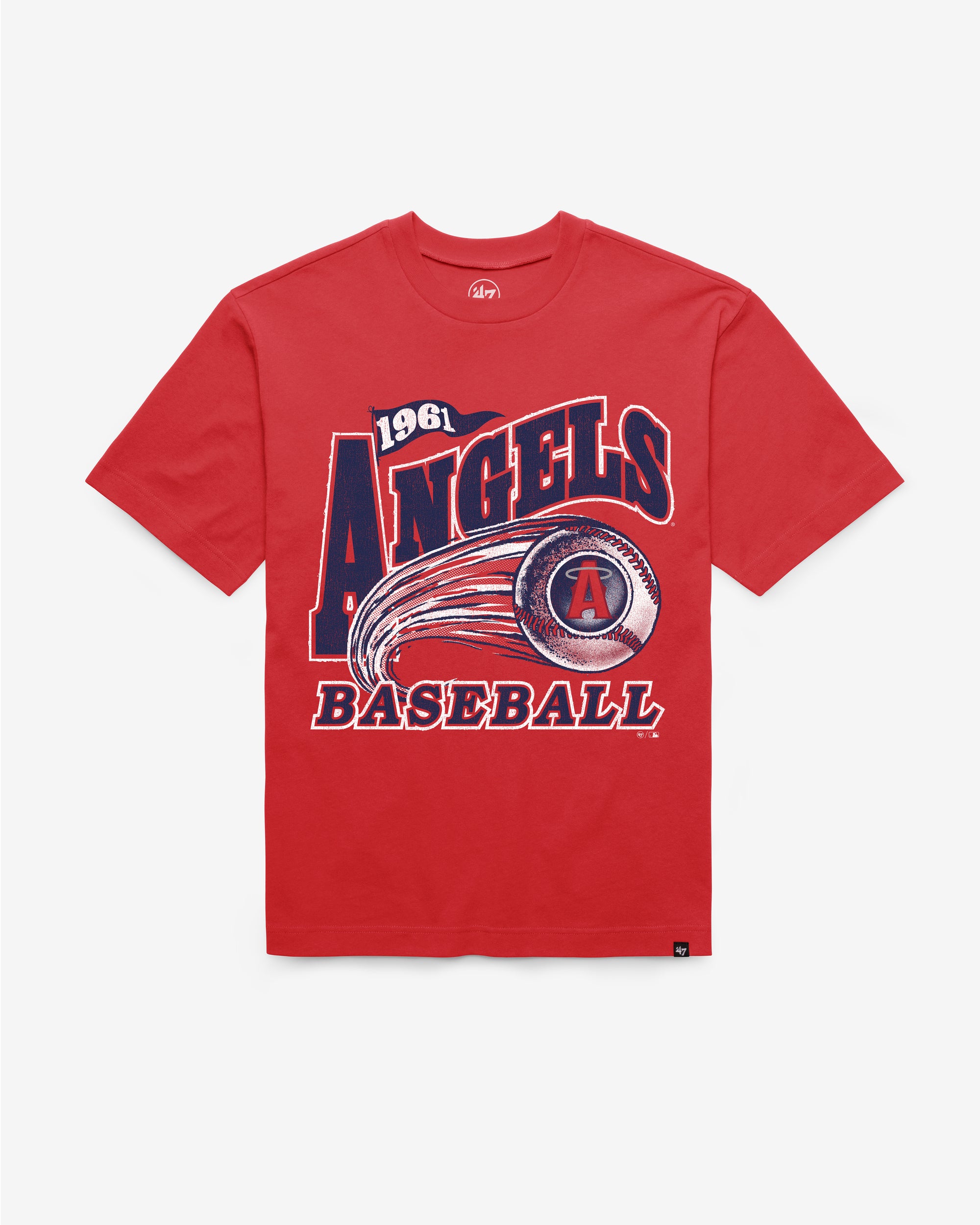 LOS ANGELES ANGELS CITY CONNECT GAME WORN CURVE '47 FOUNDATION TEE