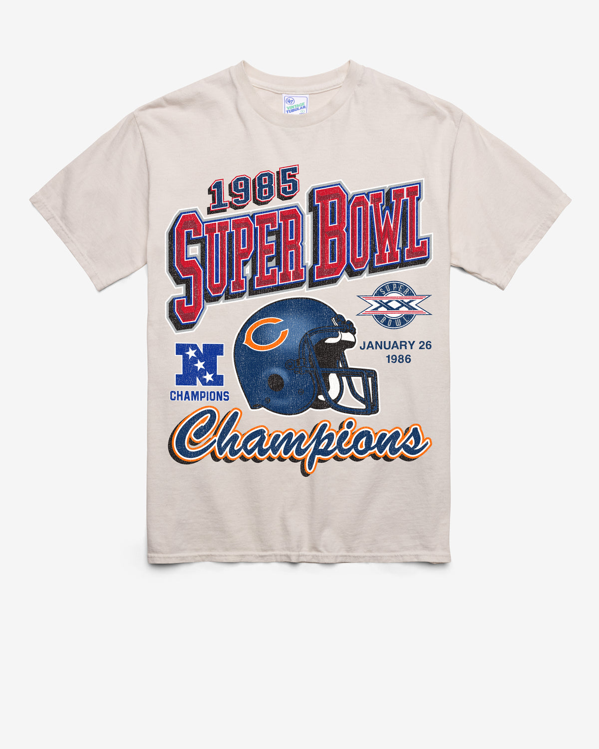 CHICAGO BEARS GRIDIRON LOCKER VINTAGE '47 TUBULAR TEE