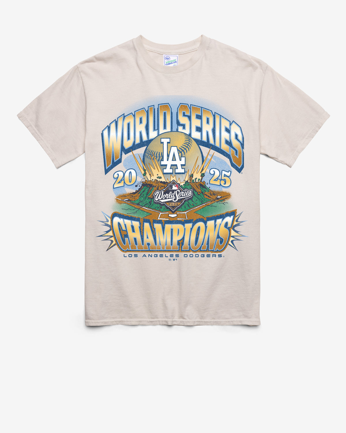 LOS ANGELES DODGERS 2025 WORLD SERIES CHAMPIONS '47 TUBULAR TEE
