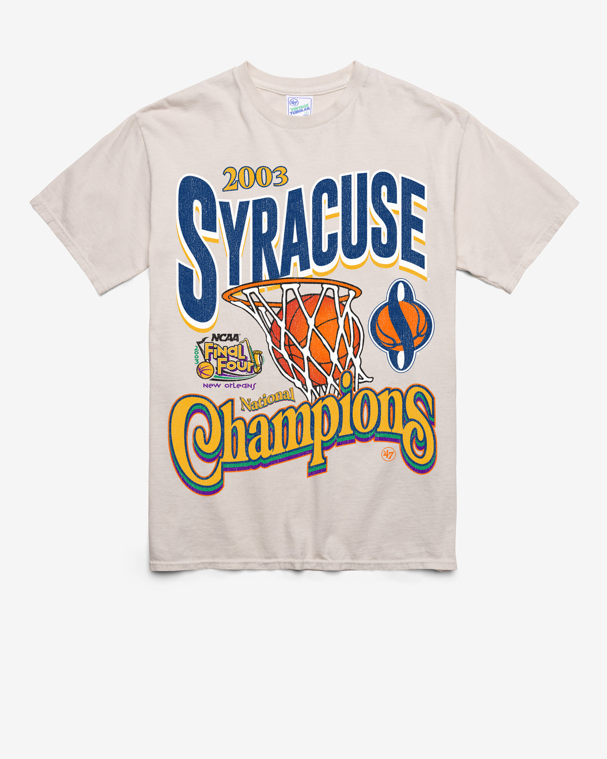 SYRACUSE ORANGE H-CHAMPS LOCKER VINTAGE '47 TUBULAR TEE