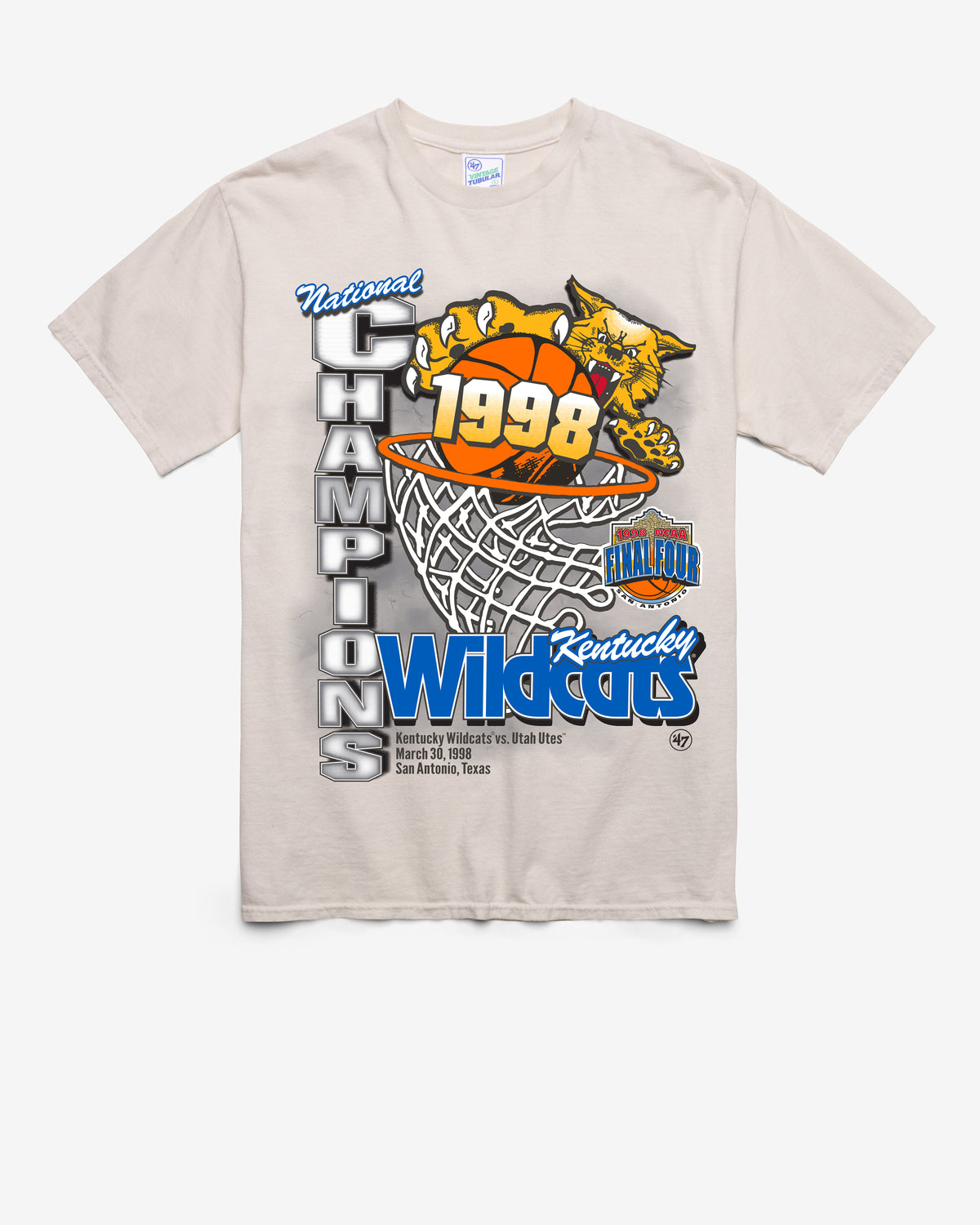 KENTUCKY WILDCATS H-CHAMPS LOCKER VINTAGE '47 TUBULAR TEE