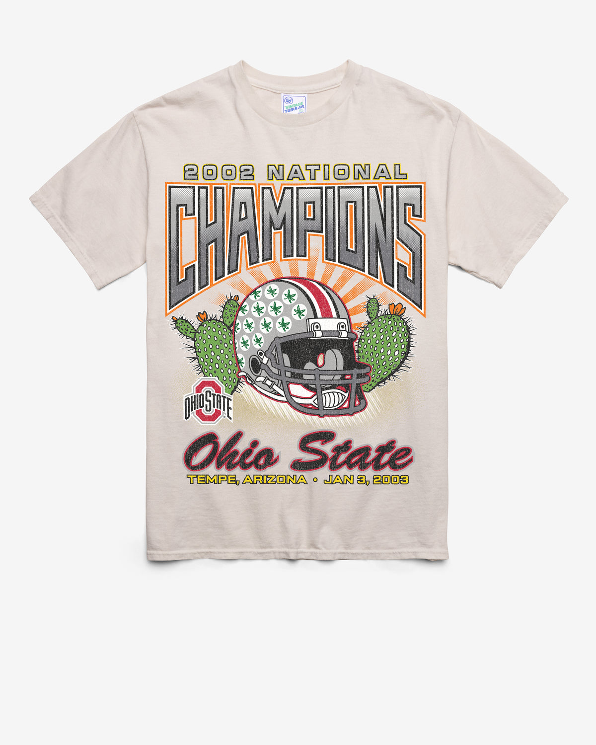 OHIO STATE BUCKEYES H-CHAMPS LOCKER VINTAGE '47 TUBULAR TEE