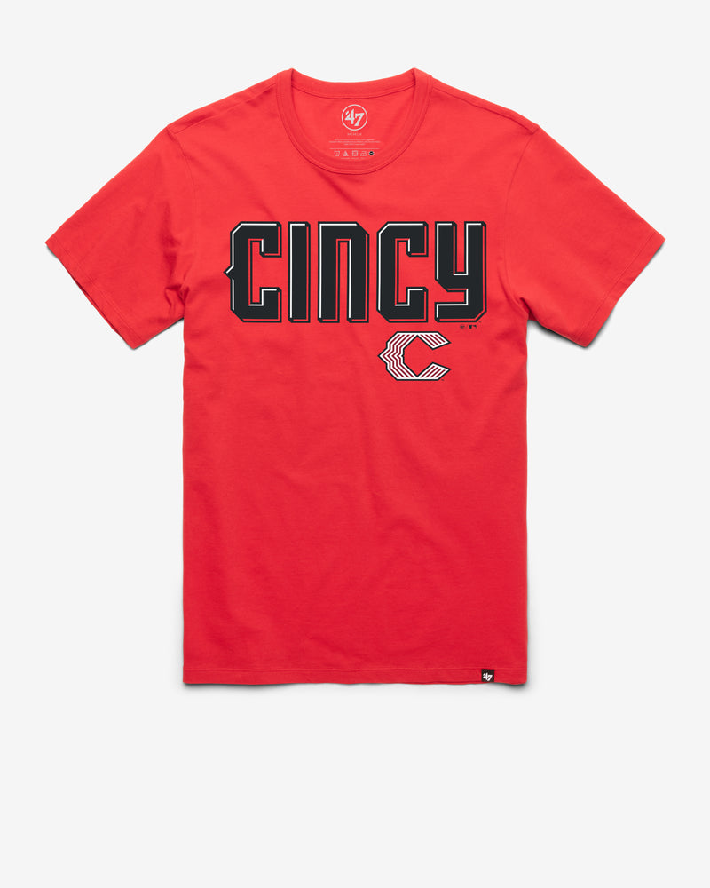 CINCINNATI REDS CITY CONNECT PREGAME '47 FRANKLIN TEE