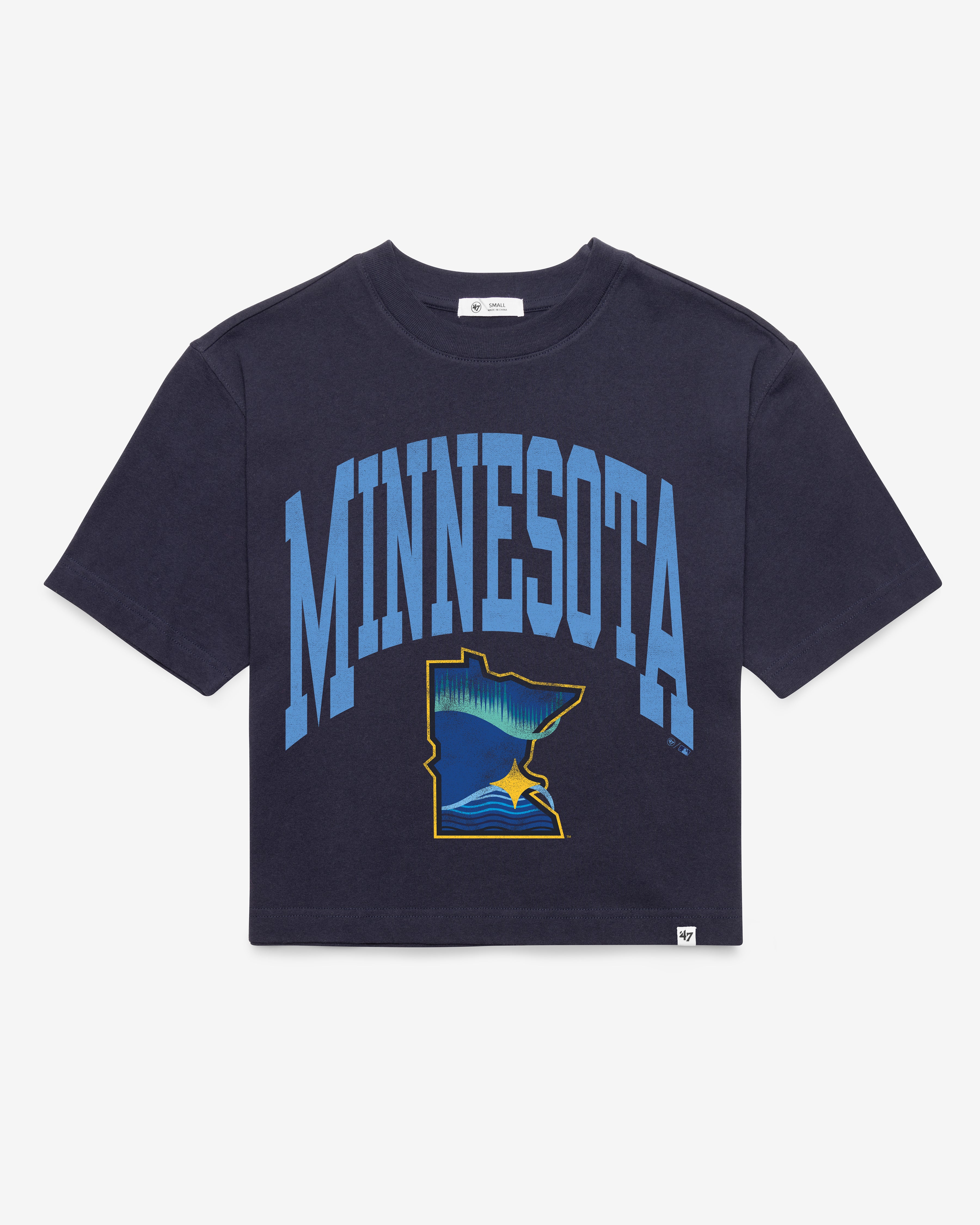 MINNESOTA TWINS CITY CONNECT SHALE '47 REED CITY TEE WOMENS - Navy