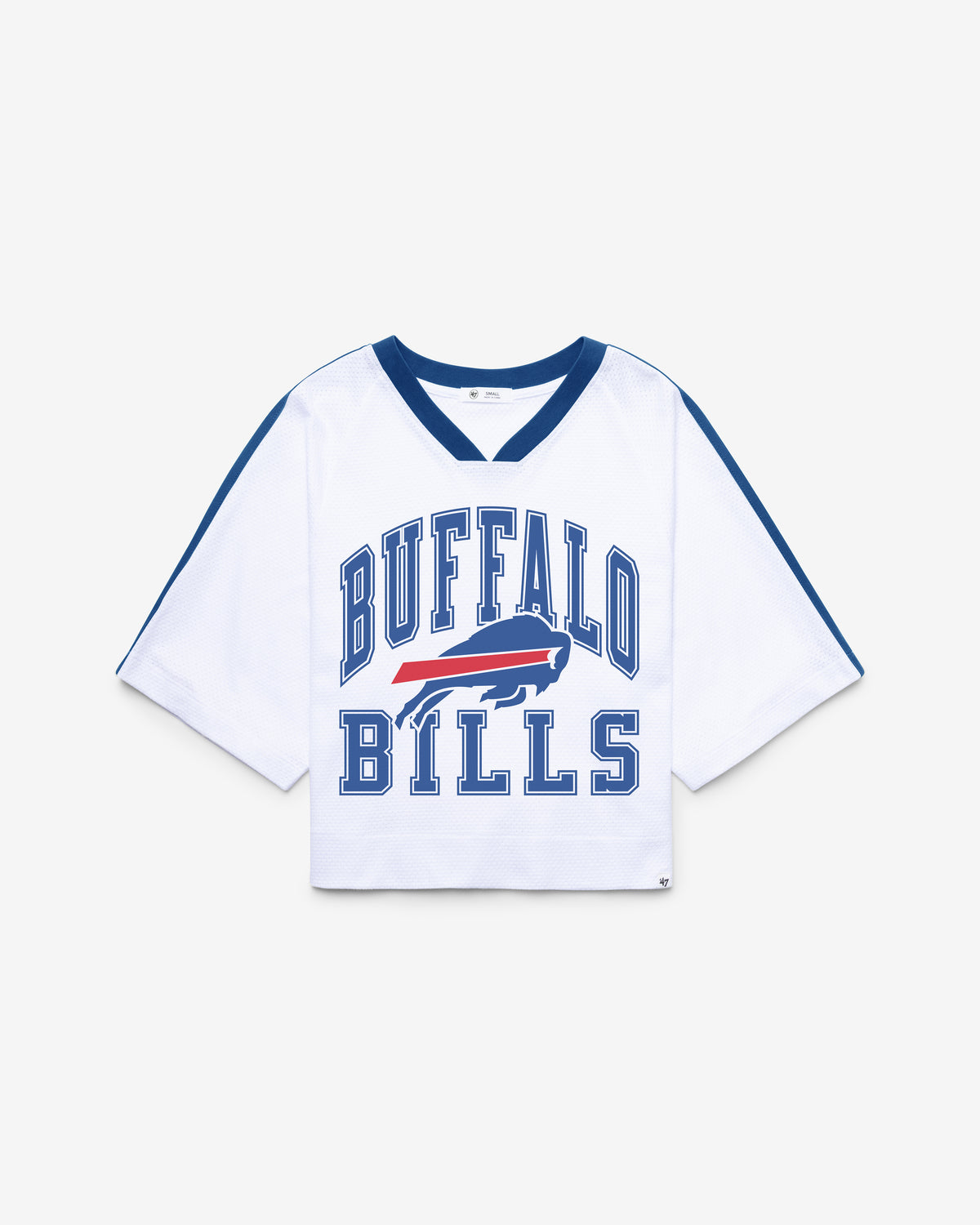 BUFFALO BILLS BIG OVERARCH '47 WOMEN'S DROP NEEDLE RAGLAN JERSEY