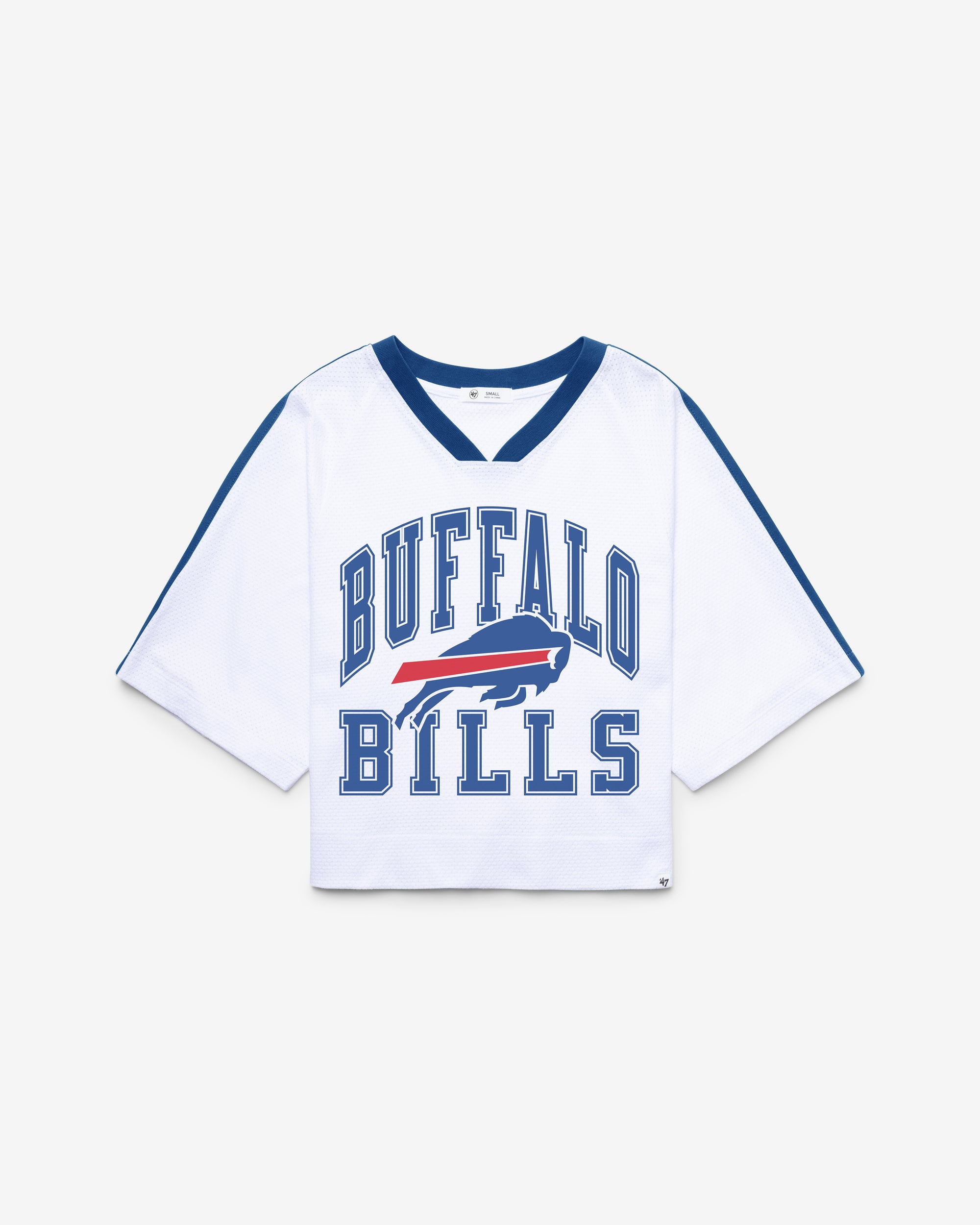 BUFFALO BILLS BIG OVERARCH '47 WOMEN'S DROP NEEDLE RAGLAN JERSEY
