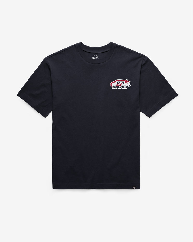USA HOCKEY VINTAGE HISTORY LOCK '47 FOUNDATION TEE