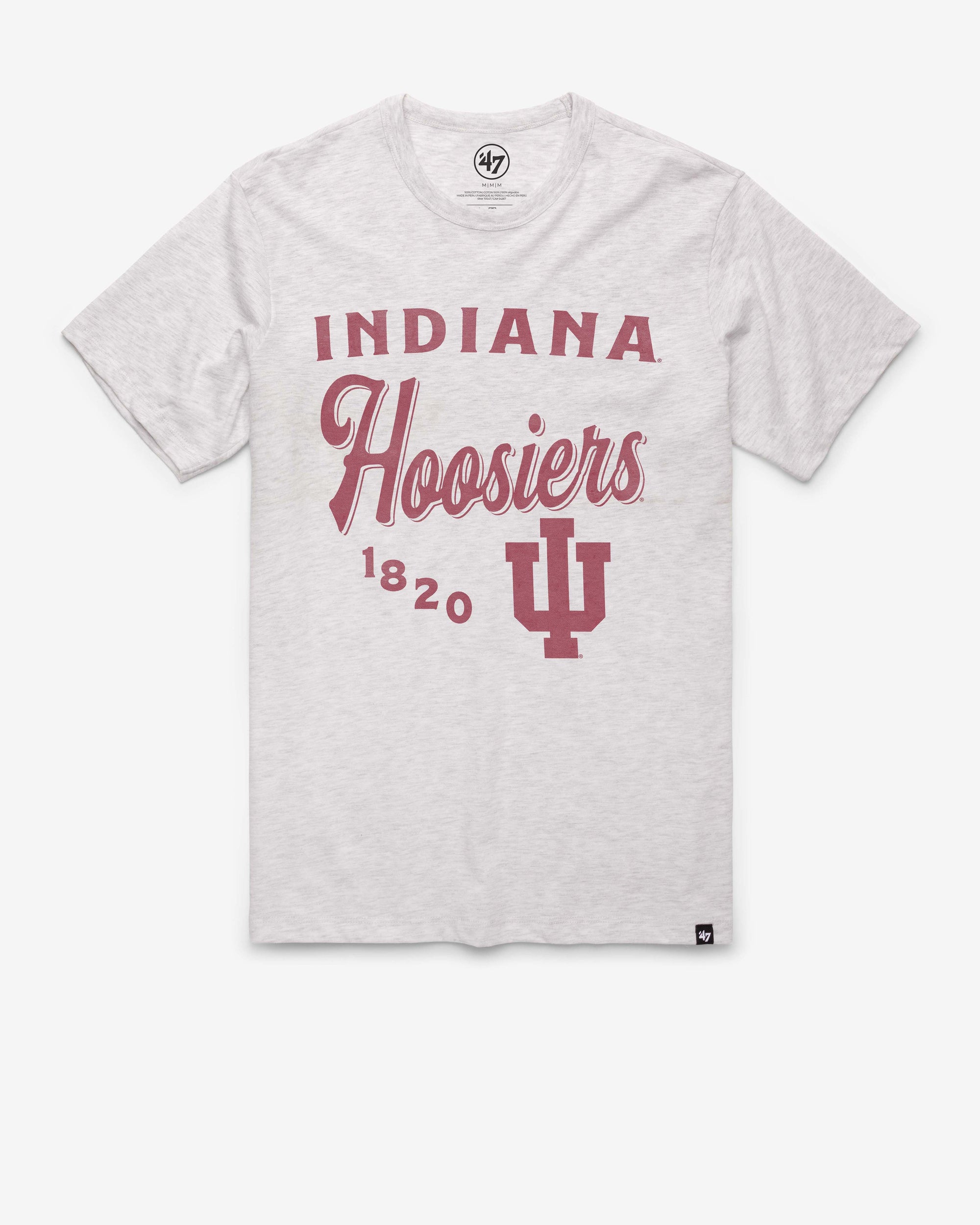 INDIANA HOOSIERS VINTAGE DIAG SCRIPT FRANKLIN TEE MEN