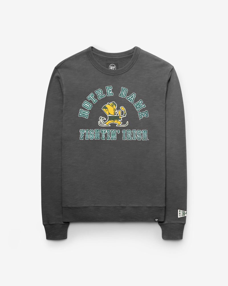 NOTRE DAME FIGHTING IRISH VINTAGE CALDERWOOD WELL WORN '47 FRENCH TERRY CREW
