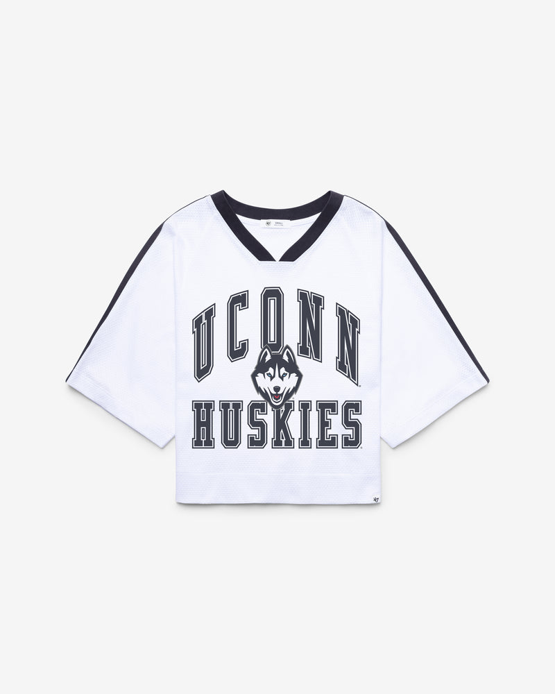 CONNECTICUT HUSKIES UCONN BIG OVERARCH '47 WOMEN'S DROP NEEDLE RAGLAN JERSEY