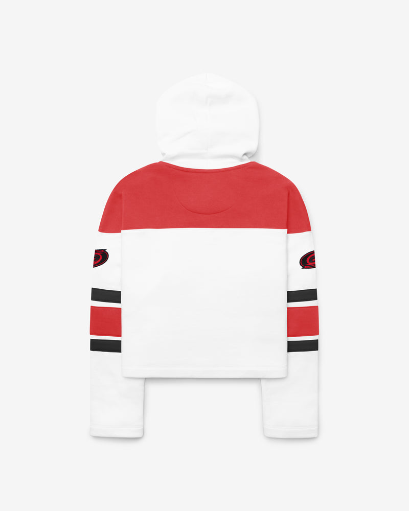 CAROLINA HURRICANES CUT THRU CROPPED '47 WOMEN'S SUPERIOR LACER HOOD