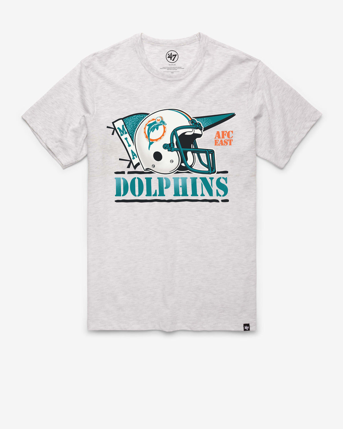 MIAMI DOLPHINS HISTORIC MOTION FIELD '47 FRANKLIN TEE