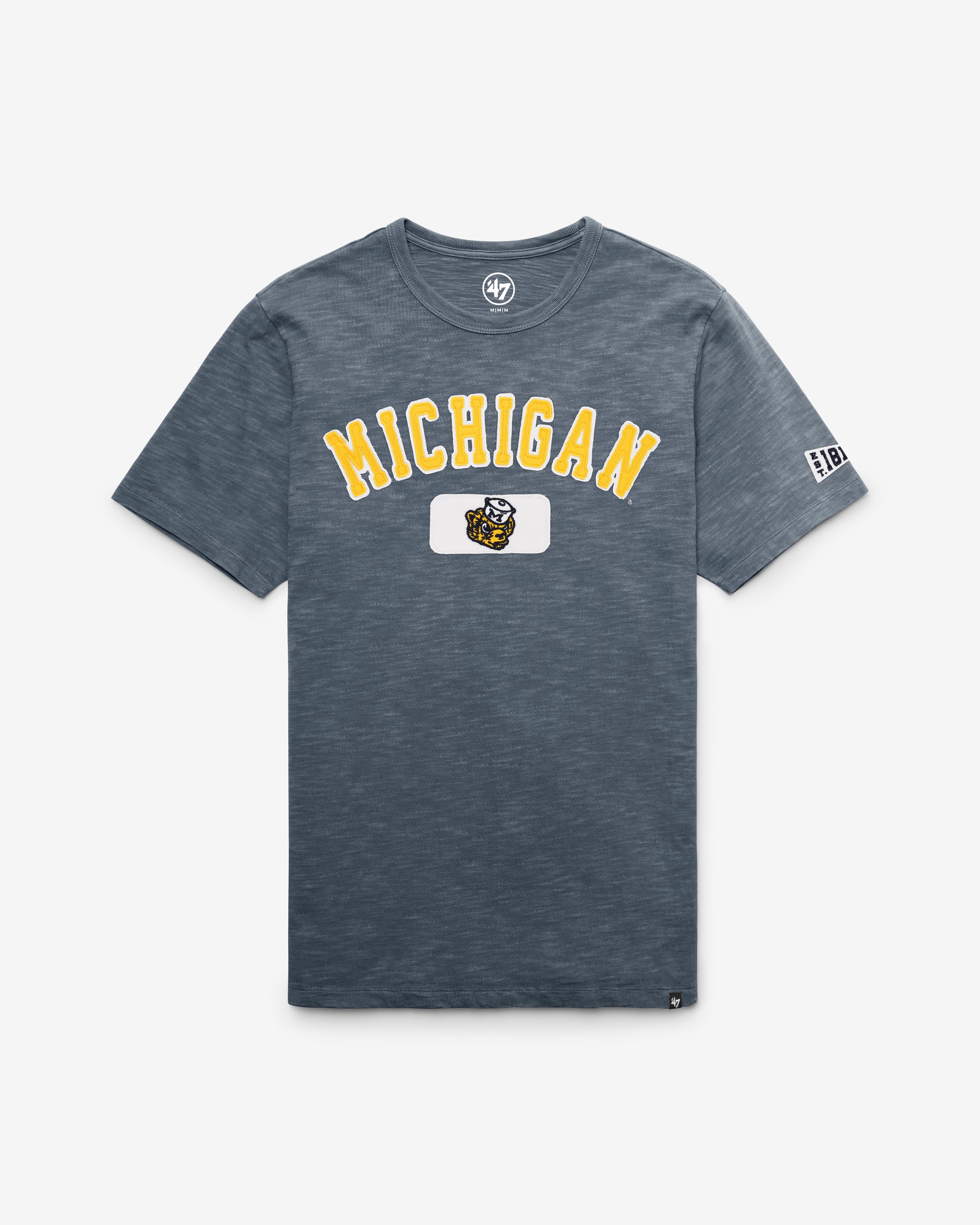 MICHIGAN WOLVERINES VINTAGE SEYMOORE WELL WORN '47 HEAVY SLUB TEE