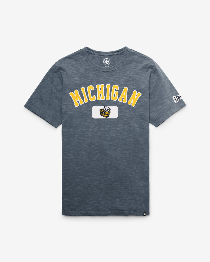 MICHIGAN WOLVERINES VINTAGE SEYMOORE WELL WORN '47 HEAVY SLUB TEE