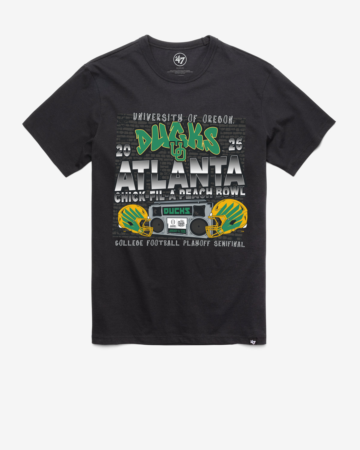 OREGON DUCKS PEACH BOWL '47 FRANKLIN TEE