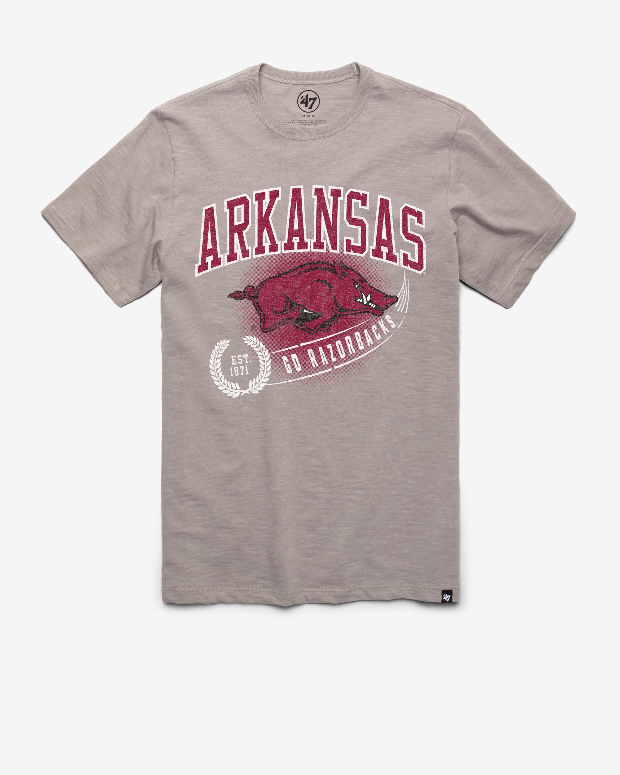 ARKANSAS RAZORBACKS STREAK '47 SCRUM TEE