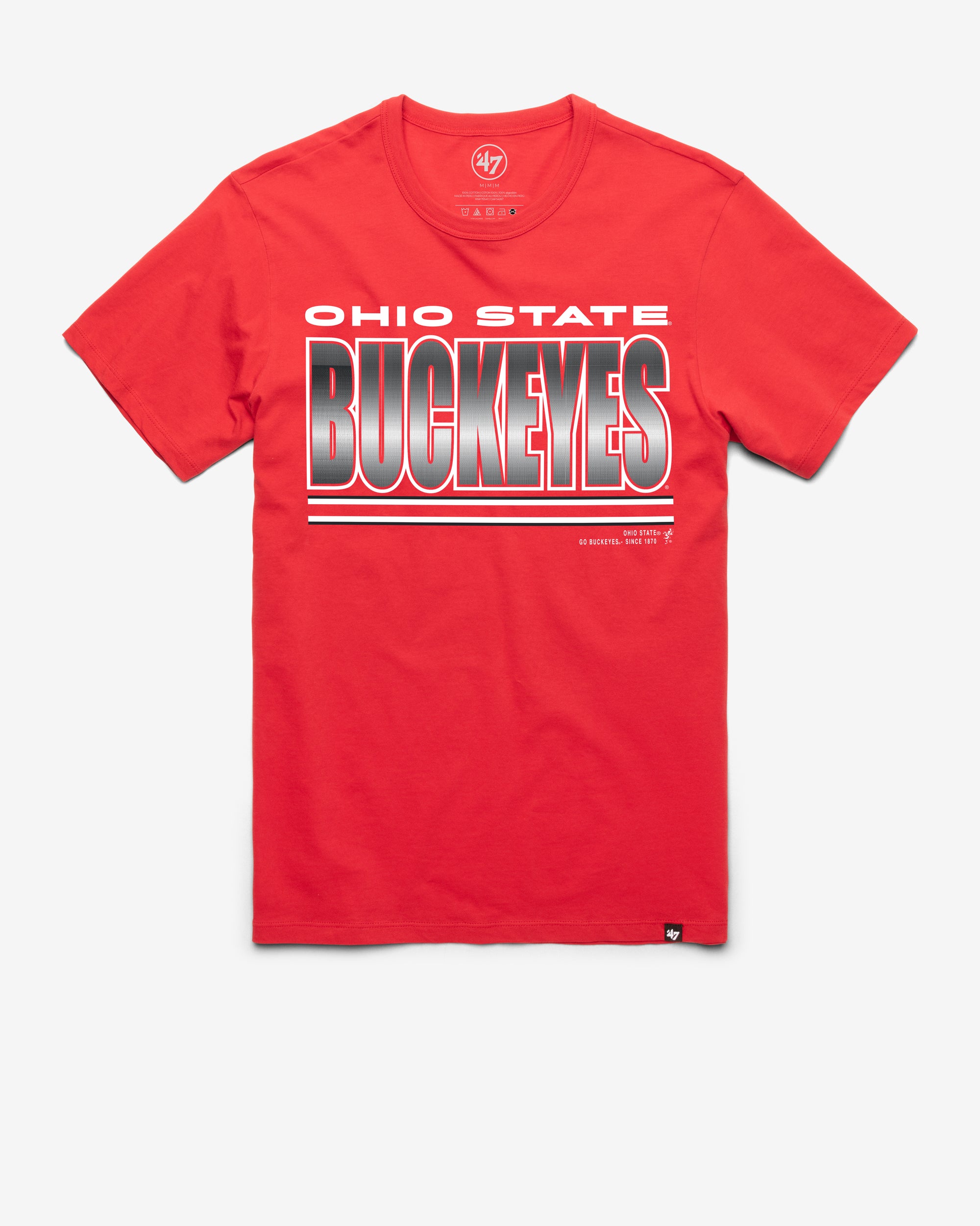 OHIO STATE BUCKEYES VINTAGE '47 THUNDER RIP FRANKLIN TEE