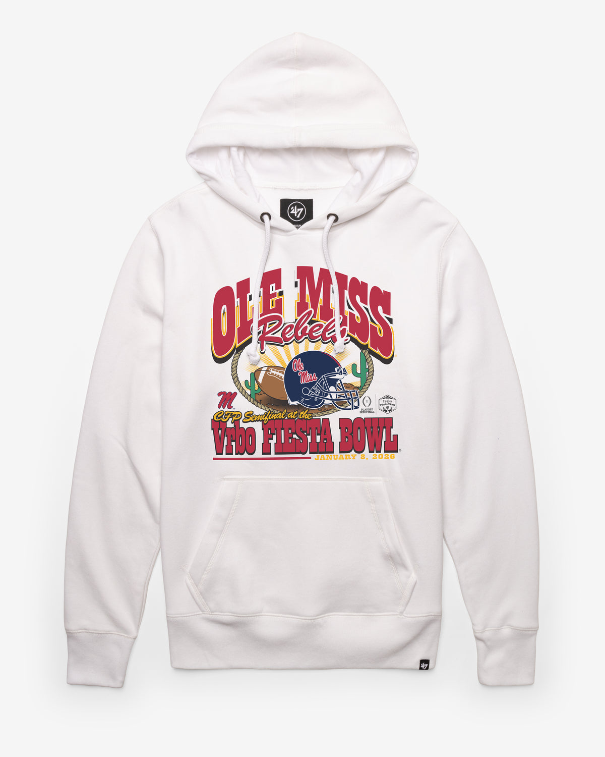 MISSISSIPPI REBELS FIESTA BOWL '47 HEADLINE HOOD