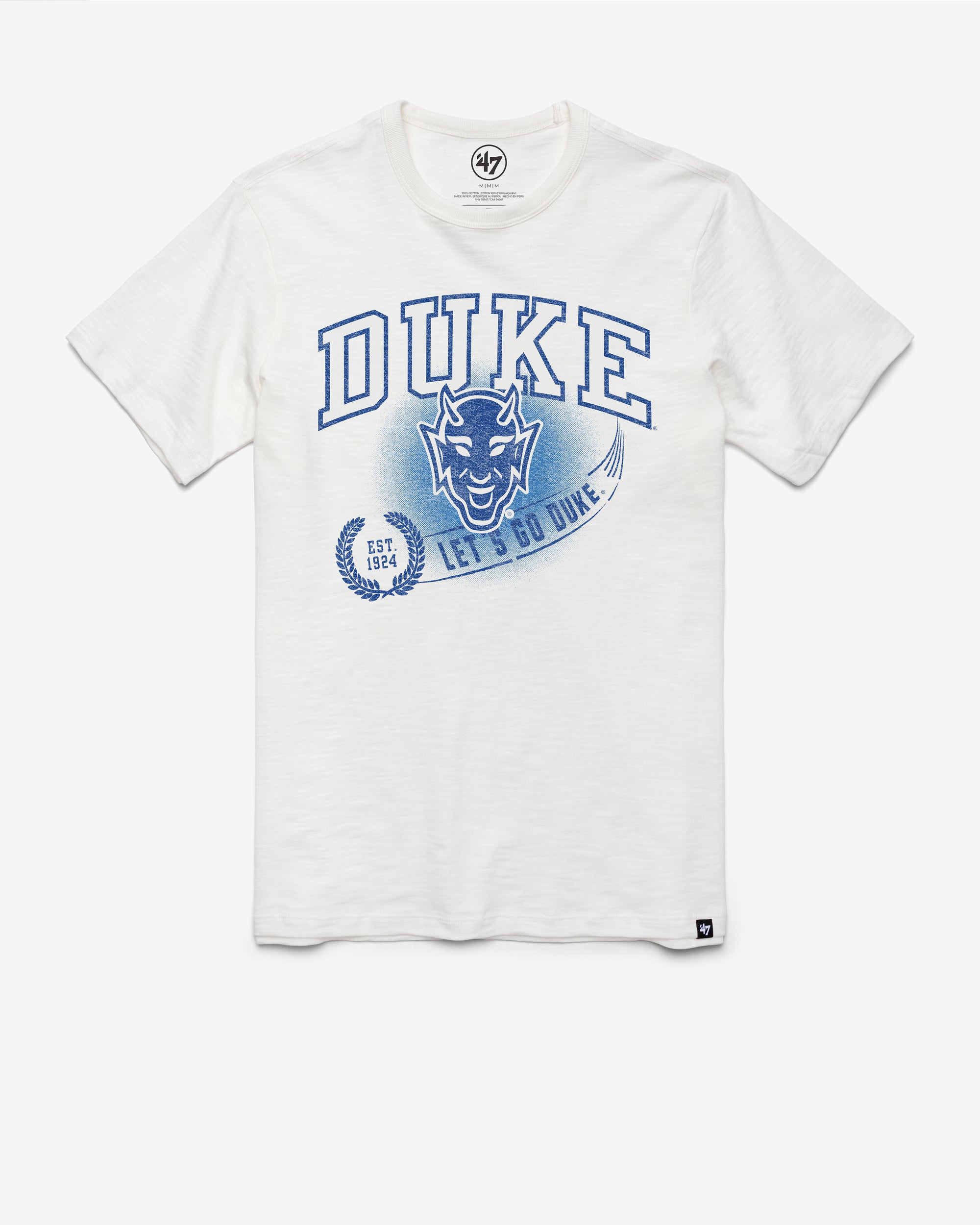 DUKE BLUE DEVILS VINTAGE STREAK '47 SCRUM TEE
