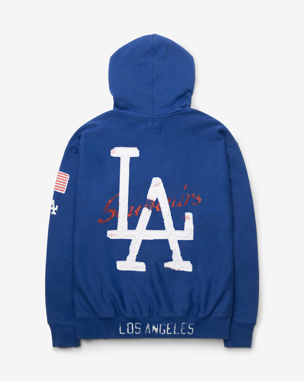 LOS ANGELES DODGERS COOPERSTOWN FIRST NINE DISTRESS '47 FULL ZIP HOOD