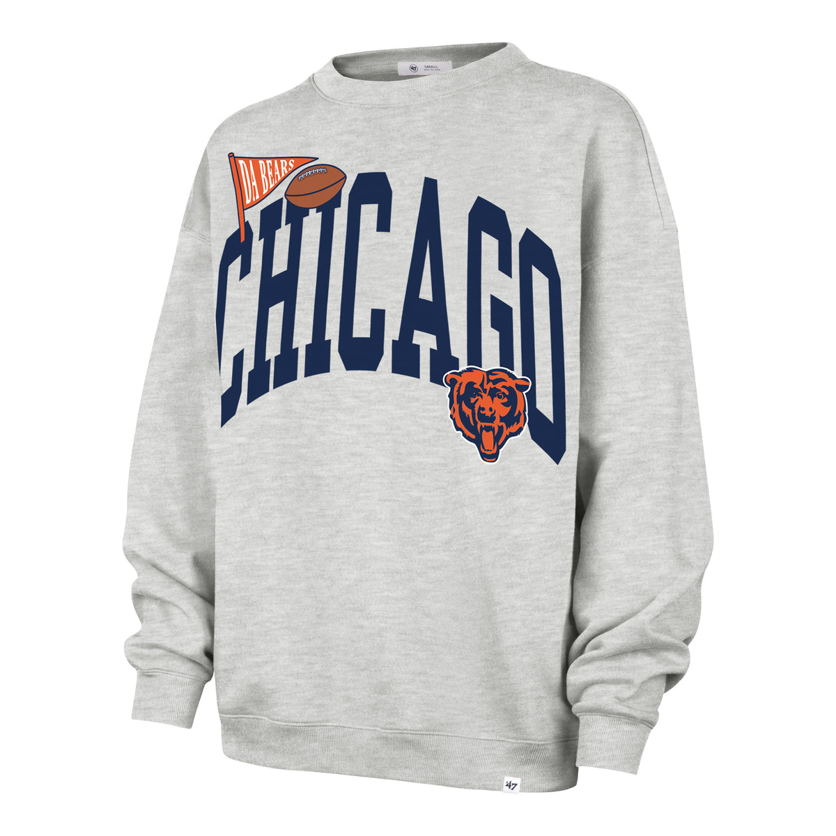 CHICAGO BEARS ARCHED ICON '47 OVERSIZED CREW WOMENS