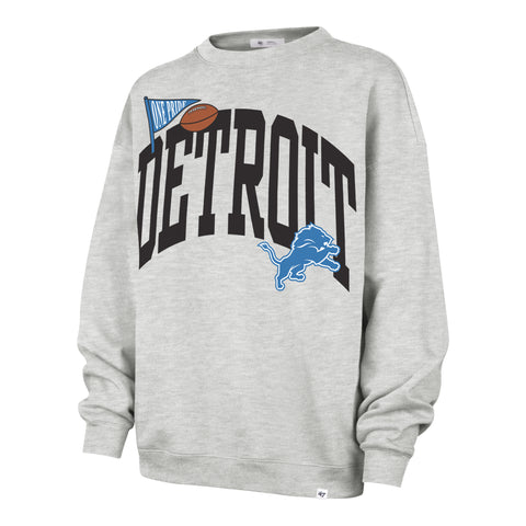 DETROIT LIONS ARCHED ICON '47 OVERSIZED CREW WOMENS