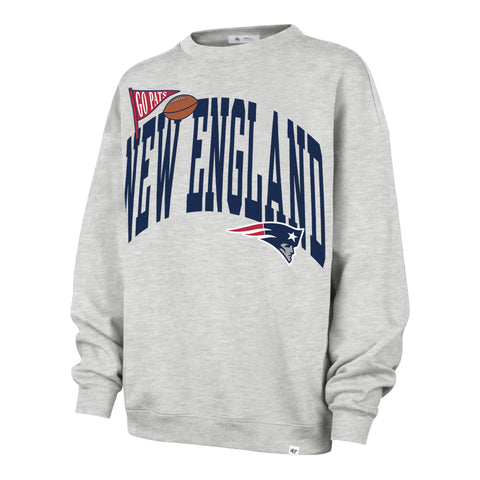 NEW ENGLAND PATRIOTS ARCHED ICON '47 OVERSIZED CREW WOMENS