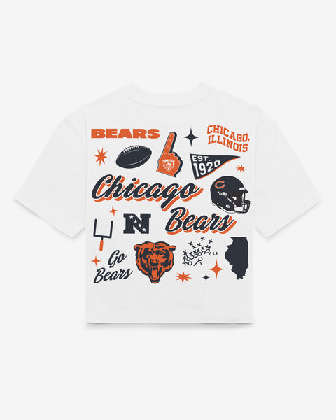CHICAGO BEARS COLLAGE SCRIPT '47 REED CITY TEE WOMENS