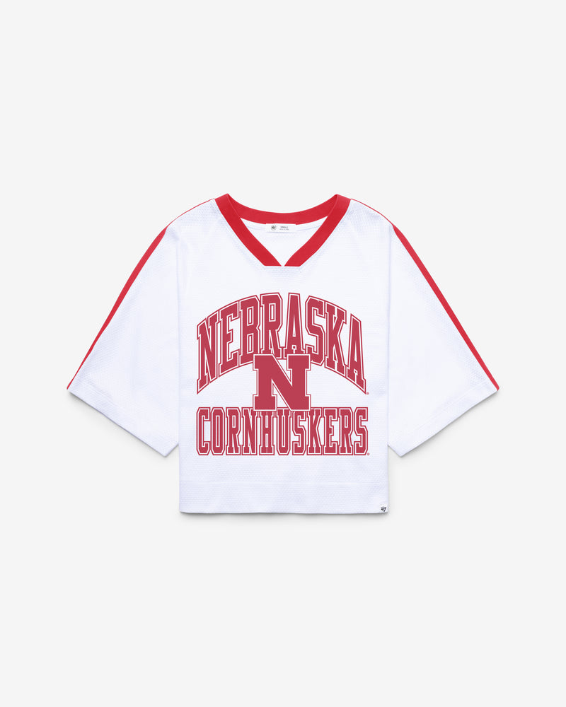 NEBRASKA CORNHUSKERS BIG OVERARCH '47 WOMEN'S DROP NEEDLE RAGLAN JERSEY