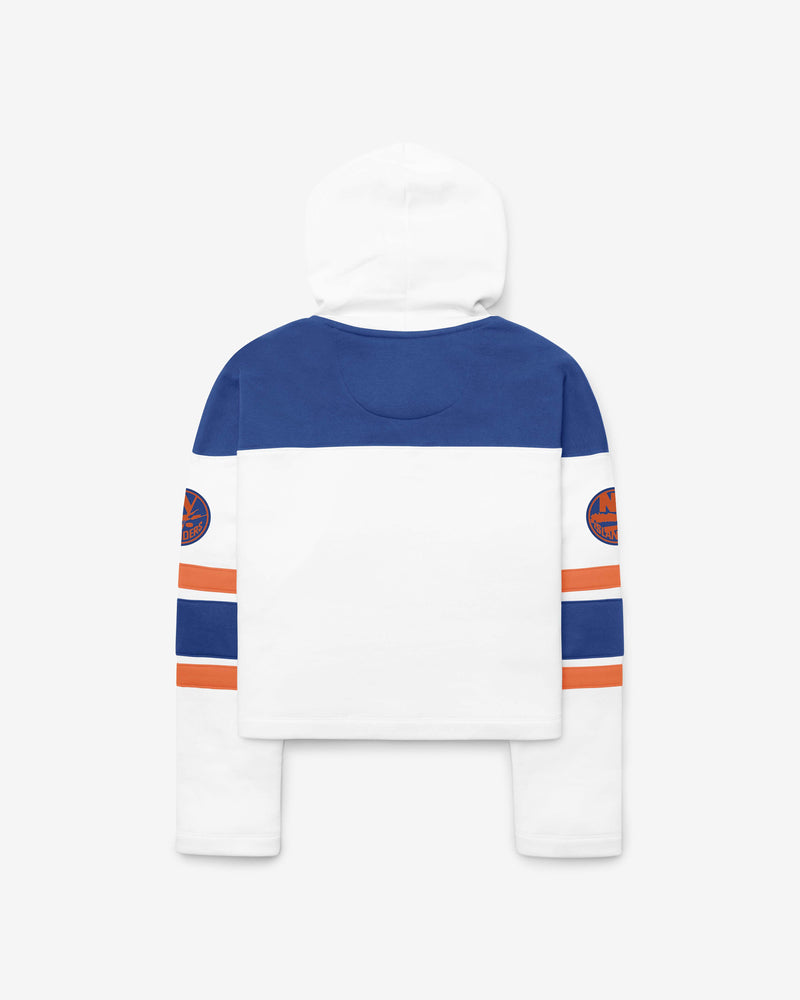 NEW YORK ISLANDERS CUT THRU CROPPED '47 WOMEN'S SUPERIOR LACER HOOD