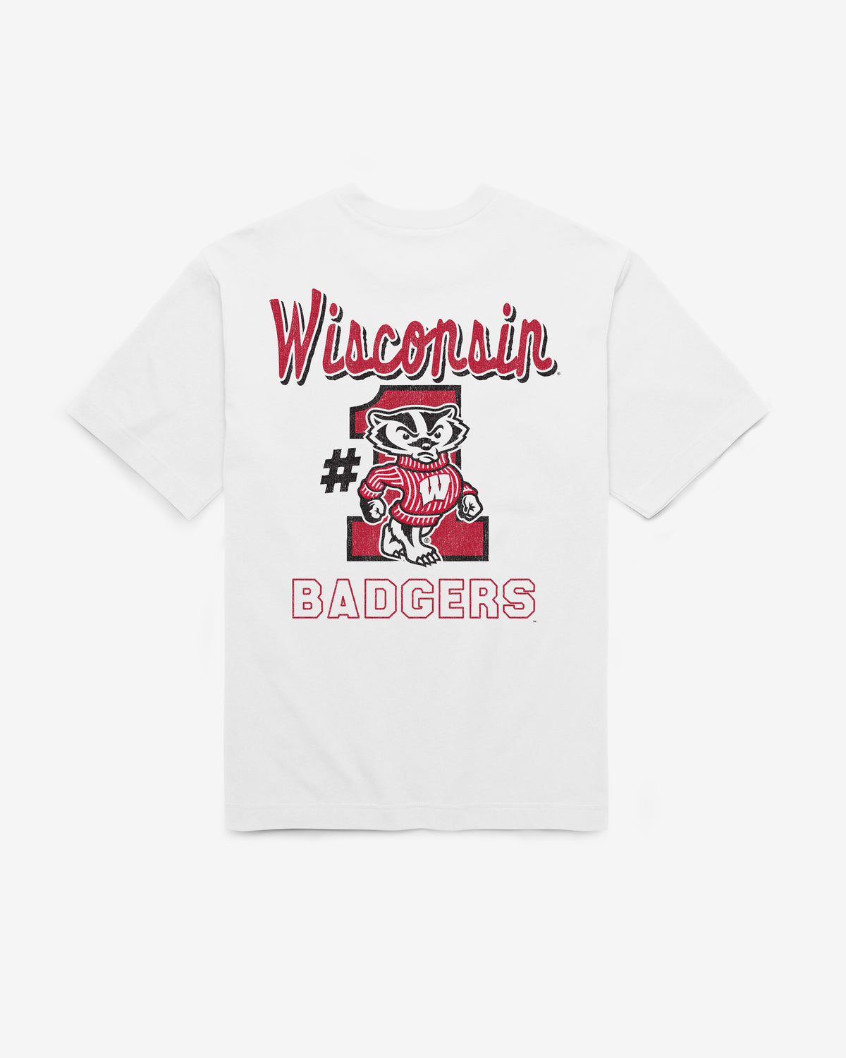 WISCONSIN BADGERS CAMPUS MASCOTS BACKER '47 FOUNDATION TEE