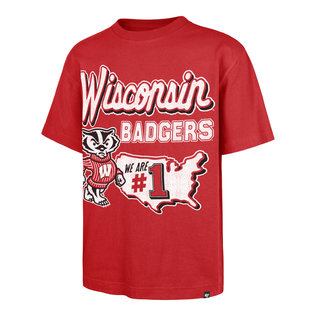 WISCONSIN BADGERS MASCOT MANIA '47 FOUNDATION TEE