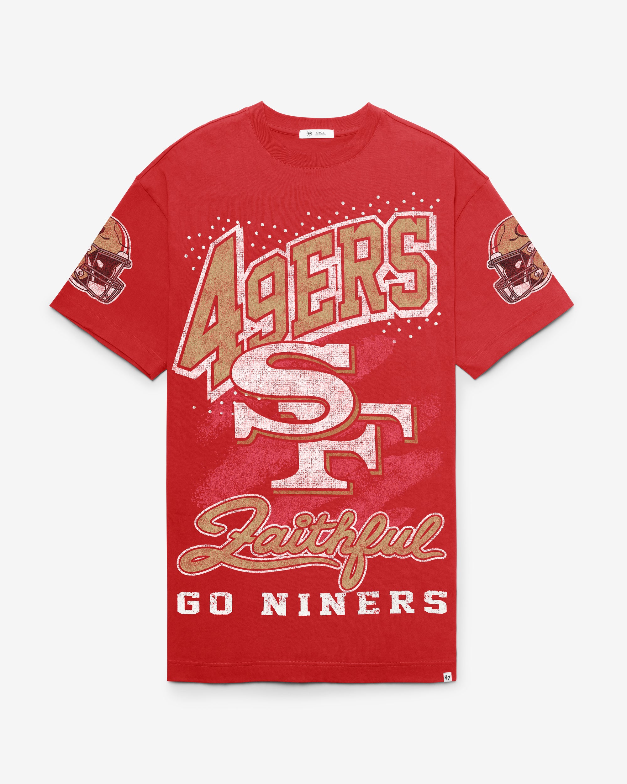 SAN FRANCISCO 49ERS GEMSTONE SWASH '47 WOMEN'S T-SHIRT DRESS