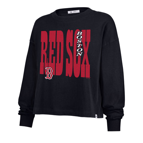 BOSTON RED SOX BOLD STACK '47 SYDNEY LONG SLEEVE TEE WOMENS
