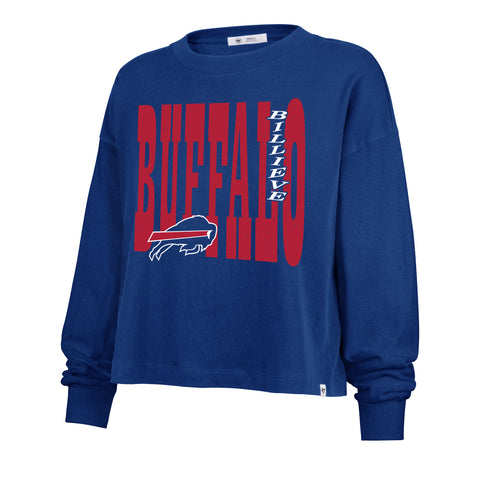 BUFFALO BILLS BOLD STACK '47 SYDNEY LONG SLEEVE TEE WOMENS