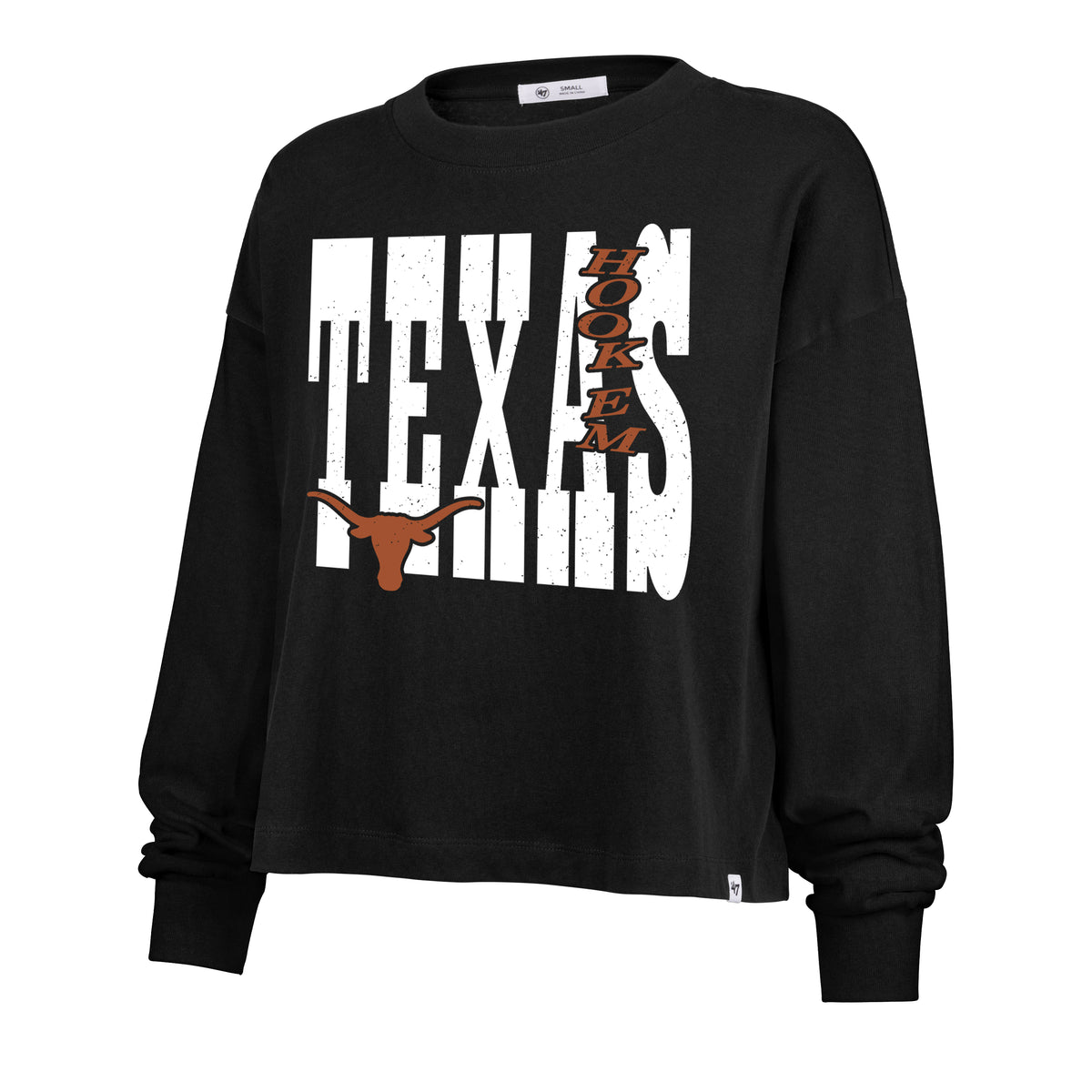 TEXAS LONGHORNS BOLD STACK '47 SYDNEY LONG SLEEVE TEE WOMENS