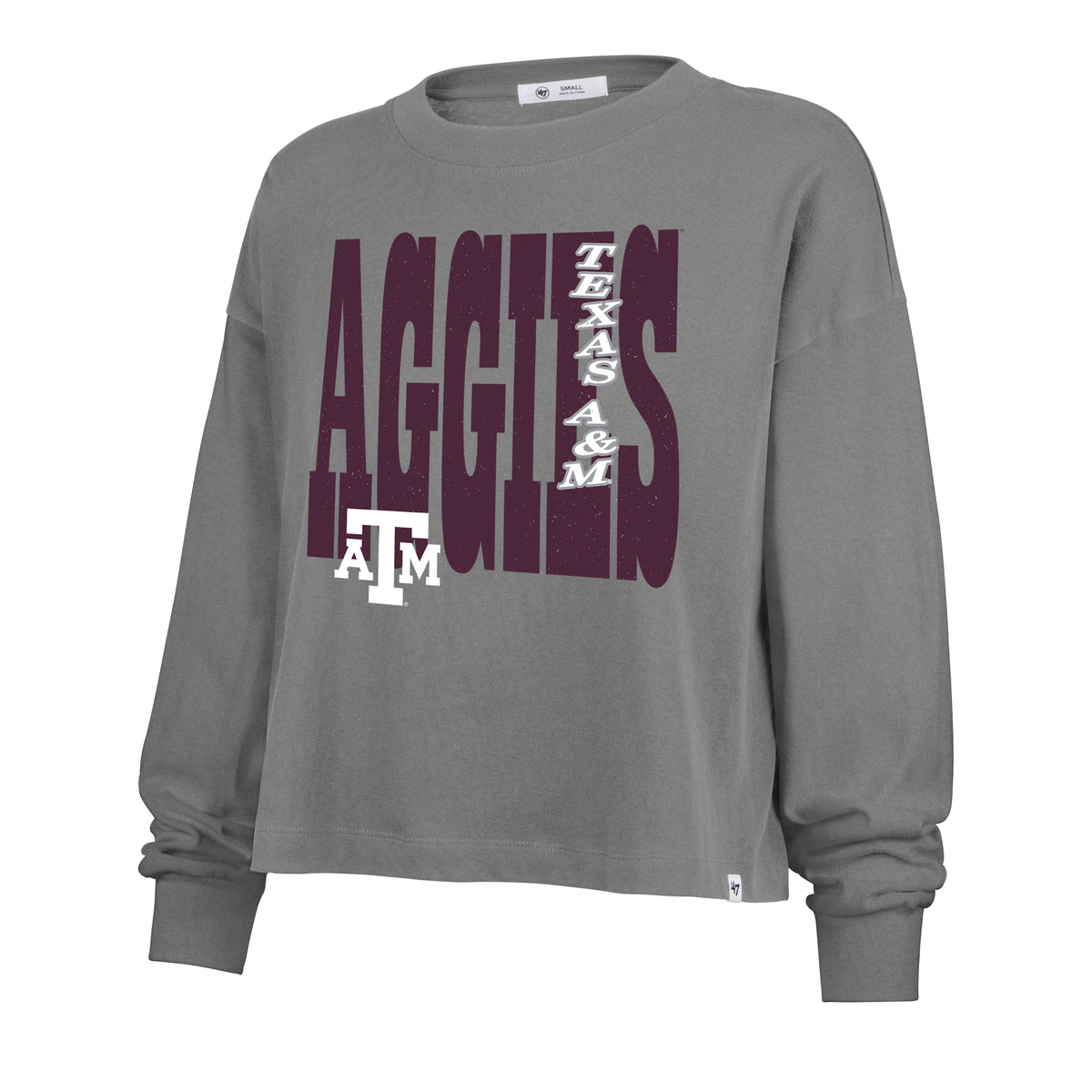 TEXAS A&M AGGIES BOLD STACK '47 SYDNEY LONG SLEEVE TEE WOMENS