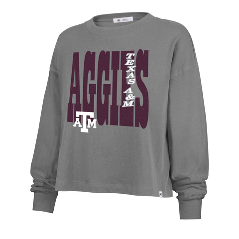 TEXAS A&M AGGIES BOLD STACK '47 SYDNEY LONG SLEEVE TEE WOMENS