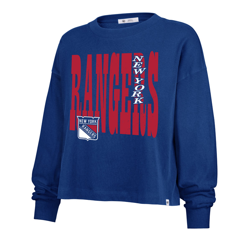 NEW YORK RANGERS BOLD STACK '47 SYDNEY LONG SLEVEE TEE WOMENS